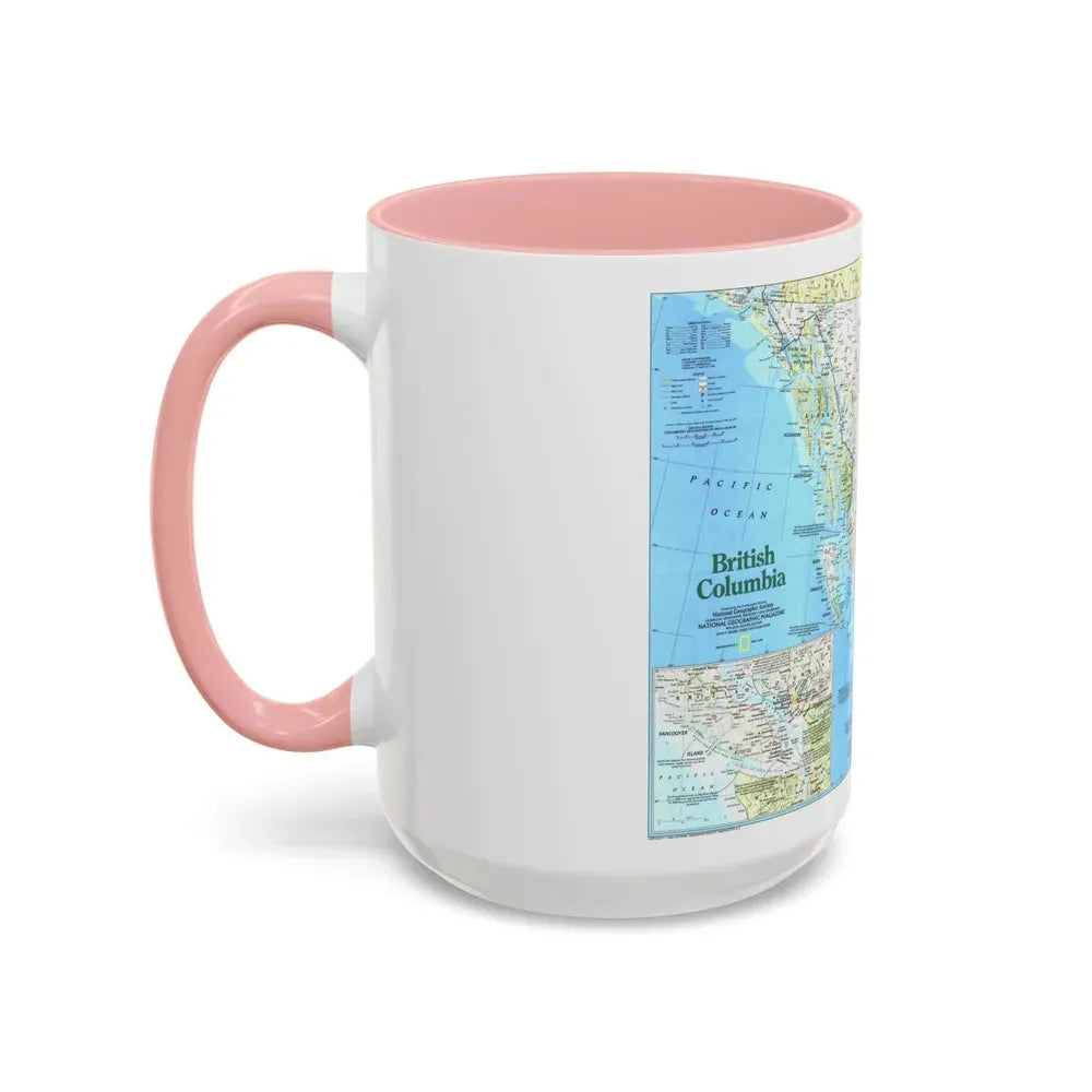 Canada - British Columbia 1 (1992) (Map) Accent Coffee Mug - Go Mug Yourself
