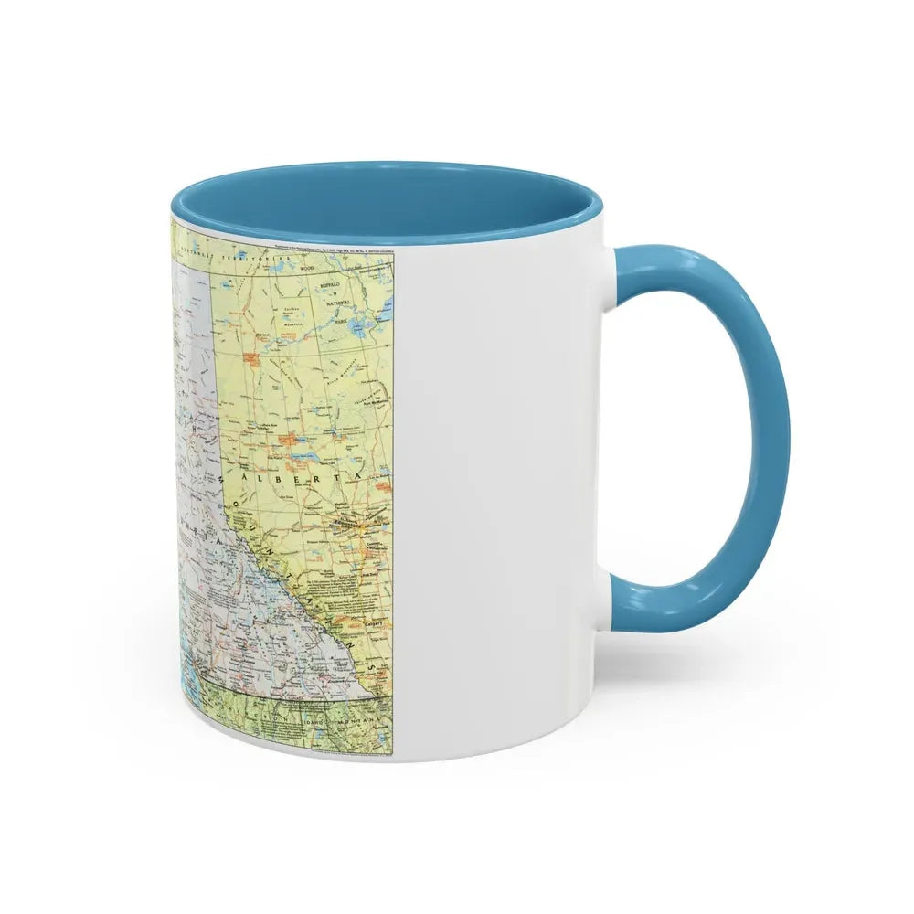 Canada - British Columbia 1 (1992) (Map) Accent Coffee Mug - Go Mug Yourself