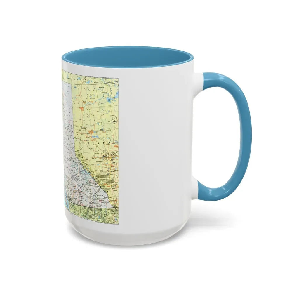 Canada - British Columbia 1 (1992) (Map) Accent Coffee Mug - Go Mug Yourself