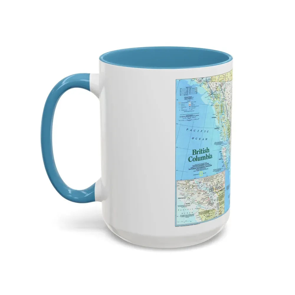 Canada - British Columbia 1 (1992) (Map) Accent Coffee Mug - Go Mug Yourself