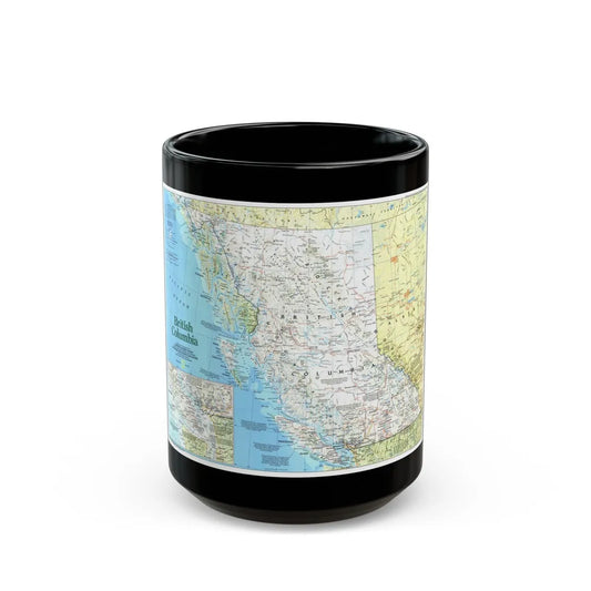 Canada - British Columbia 1 (1992) (Map) Black Coffee Mug-15oz-Go Mug Yourself