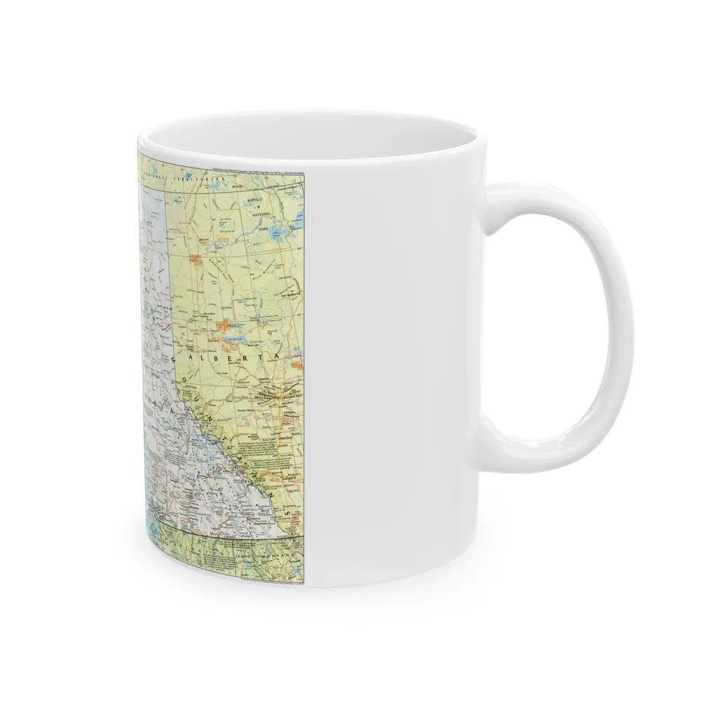 Canada - British Columbia 1 (1992) (Map) White Coffee Mug-Go Mug Yourself