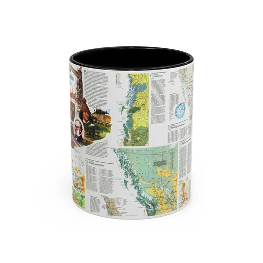 Canada - British Columbia 2 (1992) (Map) Accent Coffee Mug 11oz Black - Go Mug Yourself