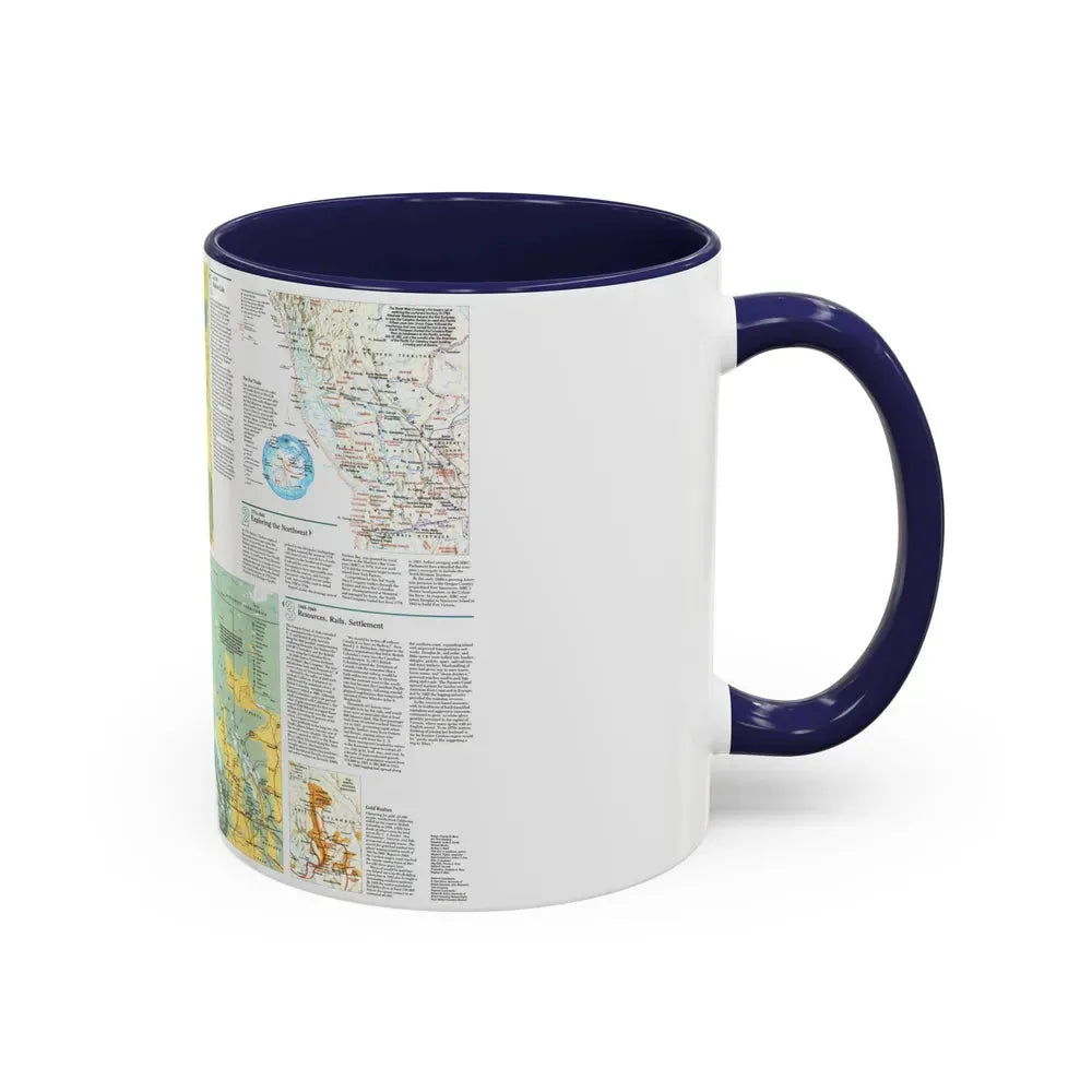 Canada - British Columbia 2 (1992) (Map) Accent Coffee Mug - Go Mug Yourself