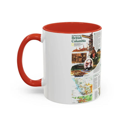 Canada - British Columbia 2 (1992) (Map) Accent Coffee Mug - Go Mug Yourself