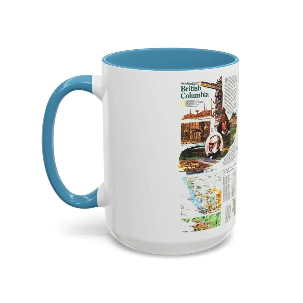 Canada - British Columbia 2 (1992) (Map) Accent Coffee Mug - Go Mug Yourself