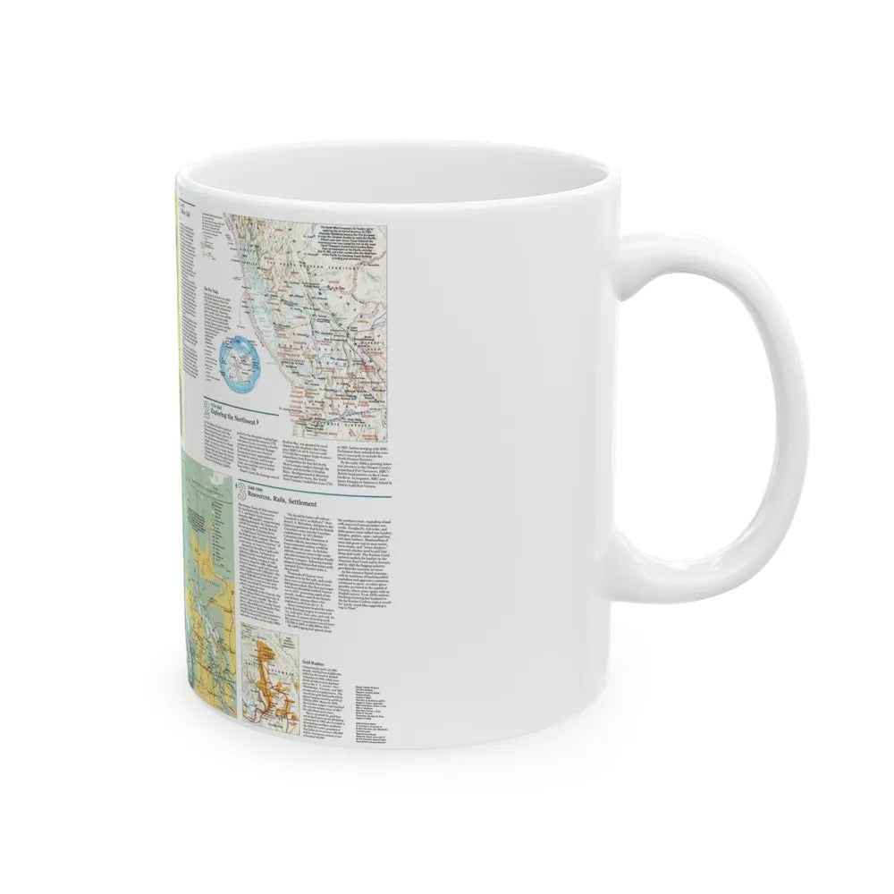 Canada - British Columbia 2 (1992) (Map) White Coffee Mug-Go Mug Yourself