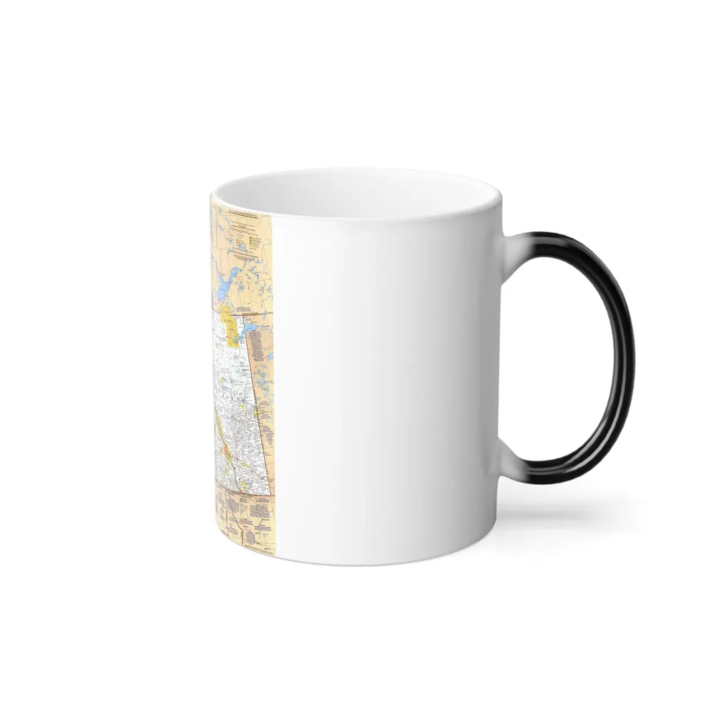 Canada - British Columbia, Alberta & Yukon (1978) (Map) Color Changing Mug 11oz-Go Mug Yourself