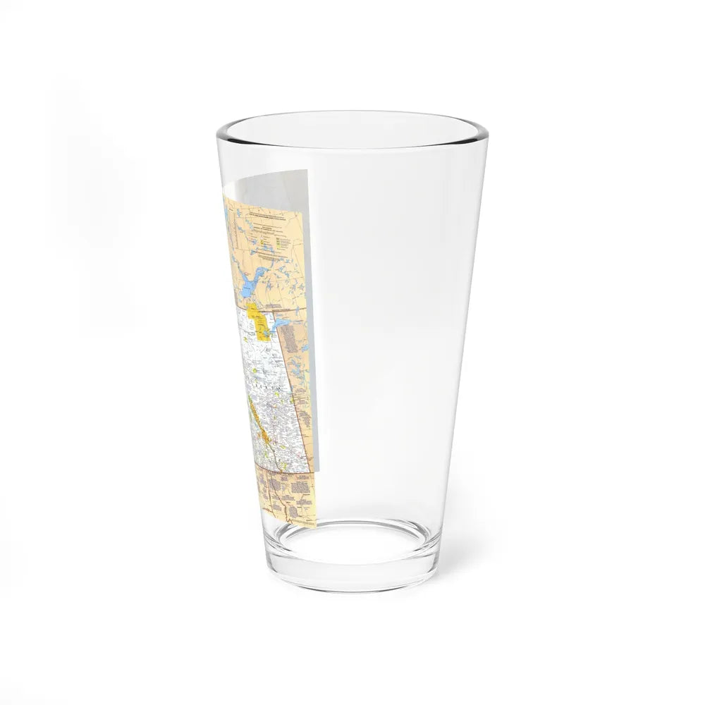 Canada - British Columbia, Alberta & Yukon (1978) (Map) Pint Glass 16oz-Go Mug Yourself