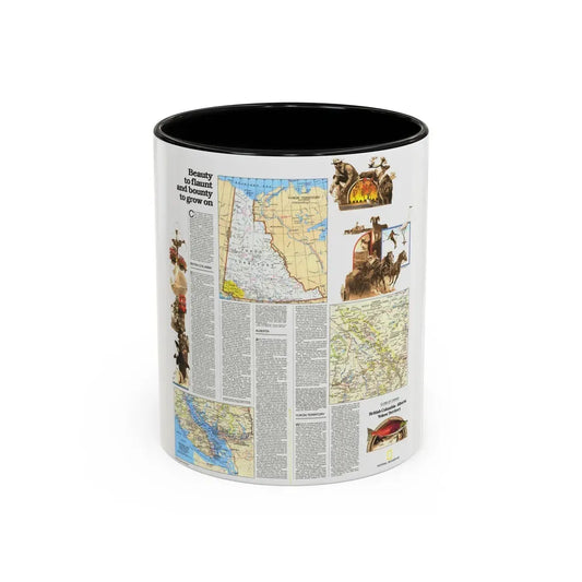 Canada - British Columbia, Alberta & Yukon 2 (1978) (Map) Accent Coffee Mug 11oz Black - Go Mug Yourself
