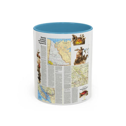 Canada - British Columbia, Alberta & Yukon 2 (1978) (Map) Accent Coffee Mug 11oz Light Blue - Go Mug Yourself