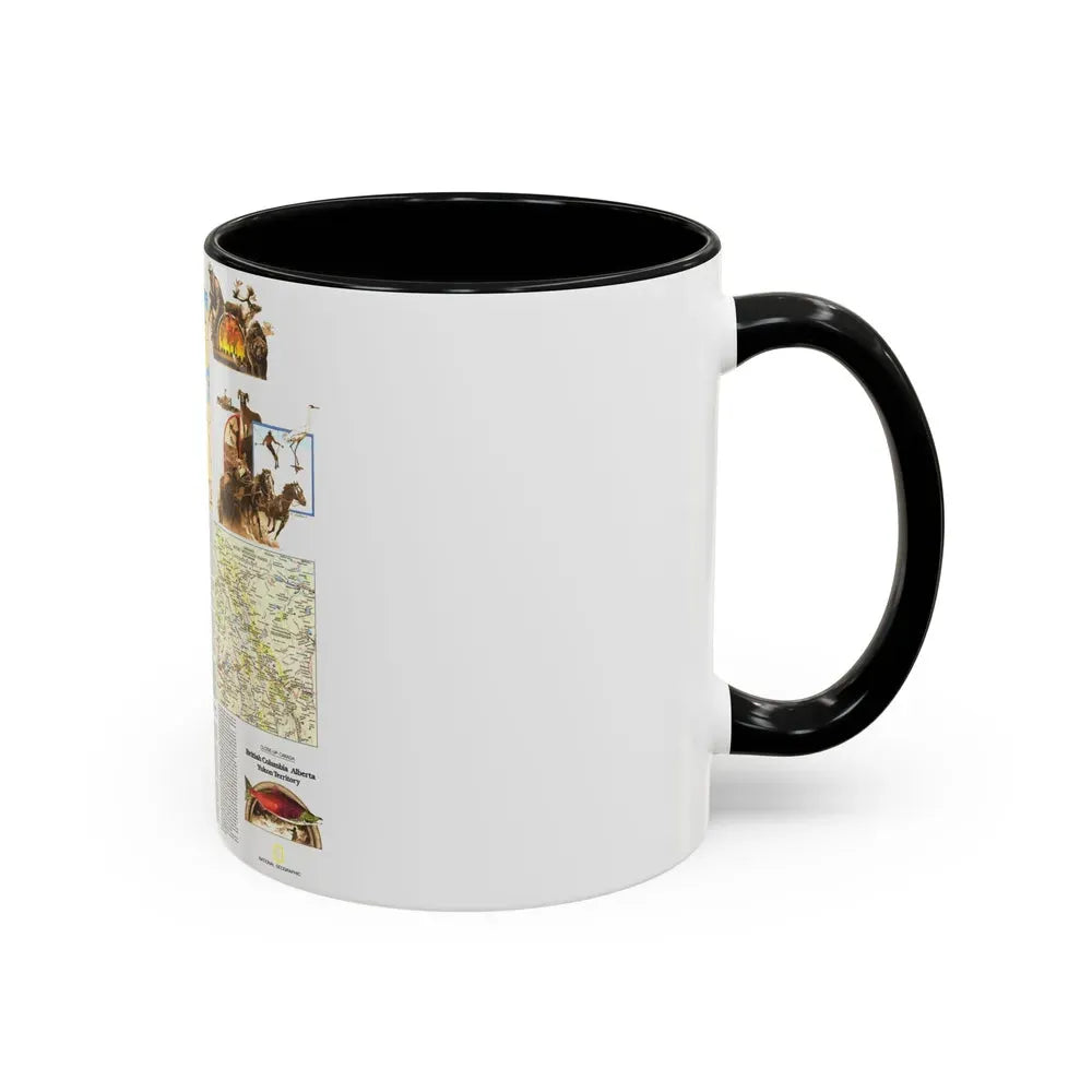 Canada - British Columbia, Alberta & Yukon 2 (1978) (Map) Accent Coffee Mug - Go Mug Yourself