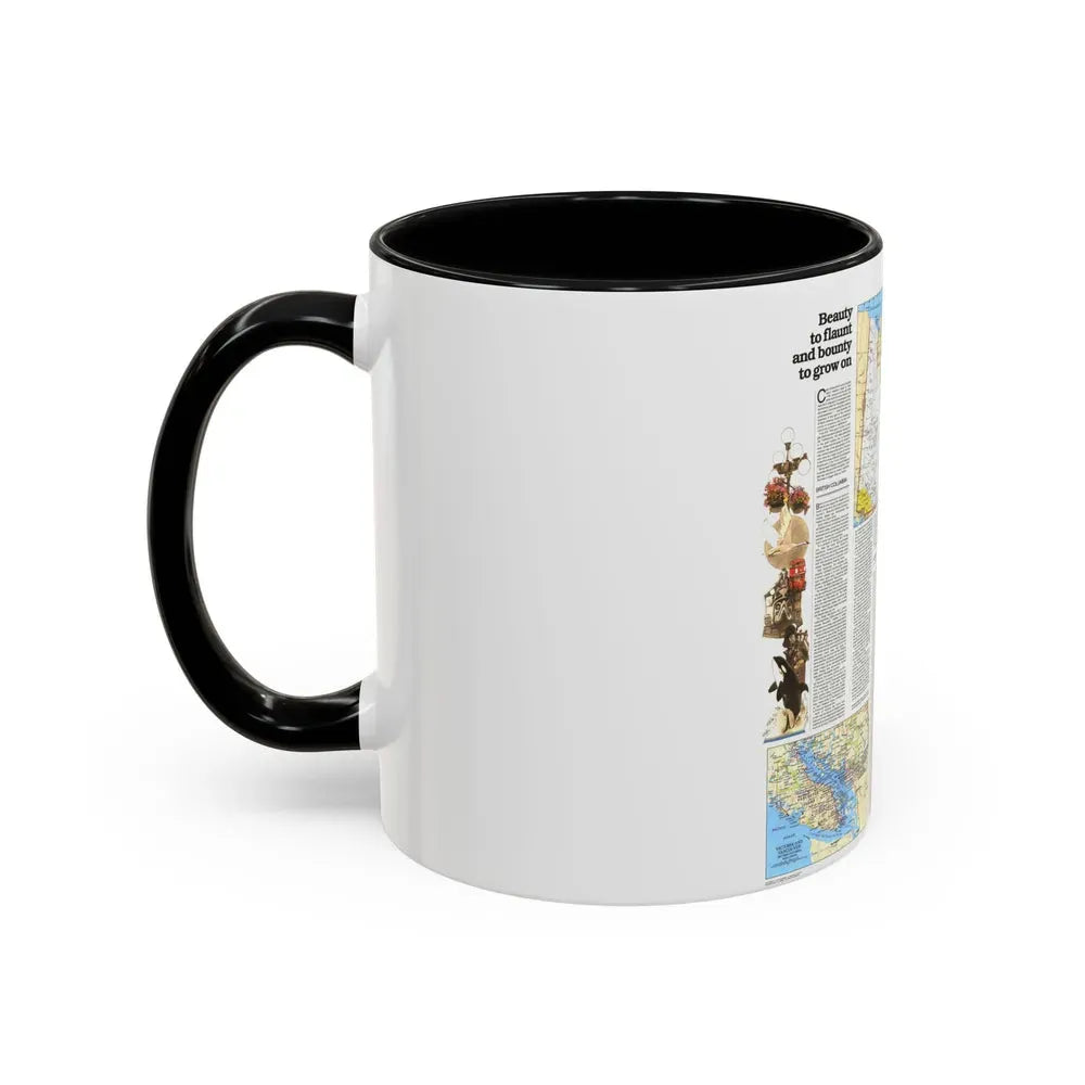 Canada - British Columbia, Alberta & Yukon 2 (1978) (Map) Accent Coffee Mug - Go Mug Yourself
