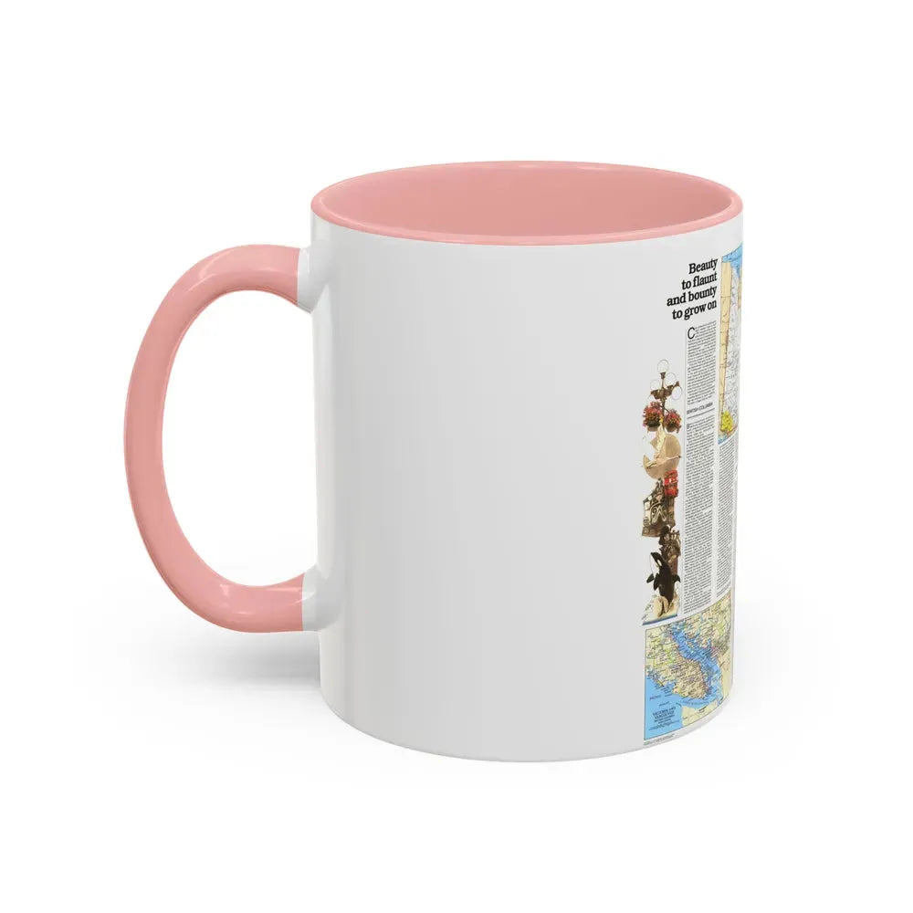 Canada - British Columbia, Alberta & Yukon 2 (1978) (Map) Accent Coffee Mug - Go Mug Yourself