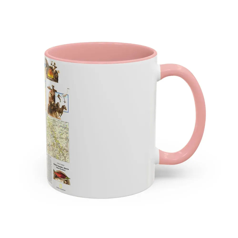 Canada - British Columbia, Alberta & Yukon 2 (1978) (Map) Accent Coffee Mug - Go Mug Yourself