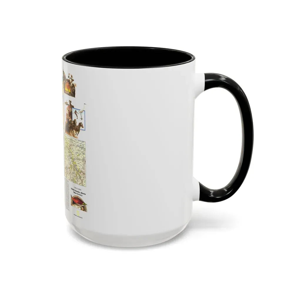 Canada - British Columbia, Alberta & Yukon 2 (1978) (Map) Accent Coffee Mug - Go Mug Yourself