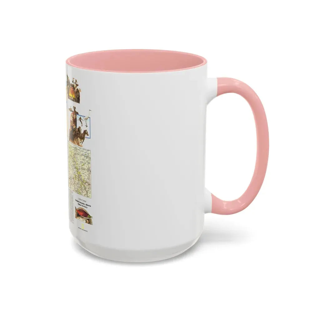 Canada - British Columbia, Alberta & Yukon 2 (1978) (Map) Accent Coffee Mug - Go Mug Yourself