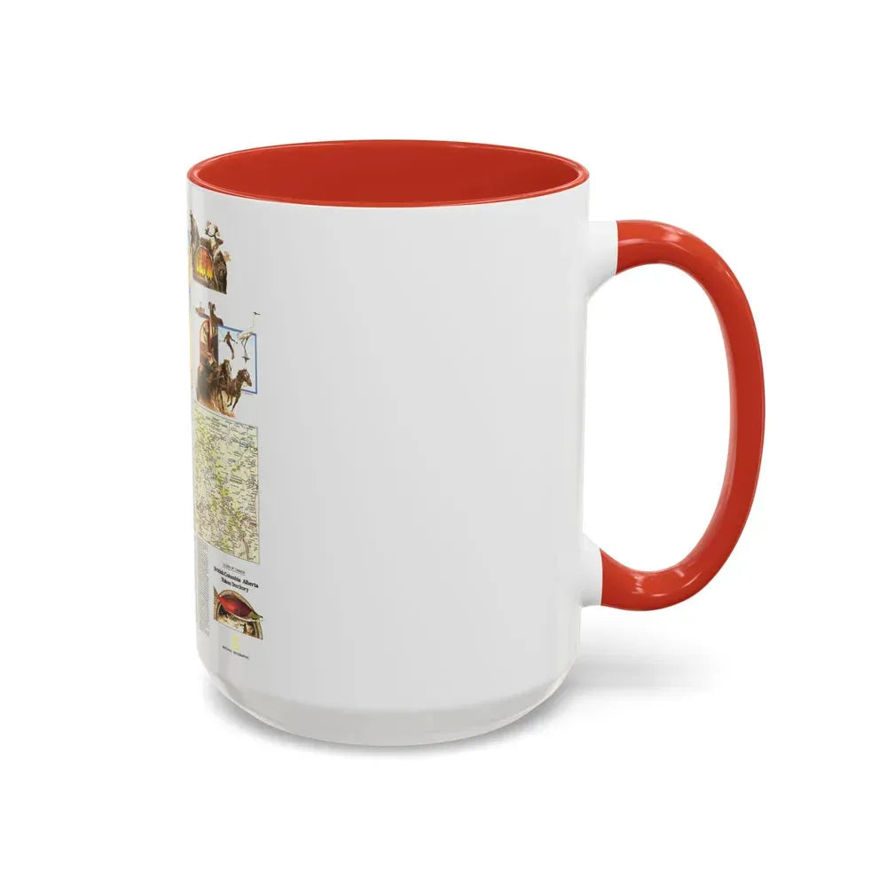 Canada - British Columbia, Alberta & Yukon 2 (1978) (Map) Accent Coffee Mug - Go Mug Yourself