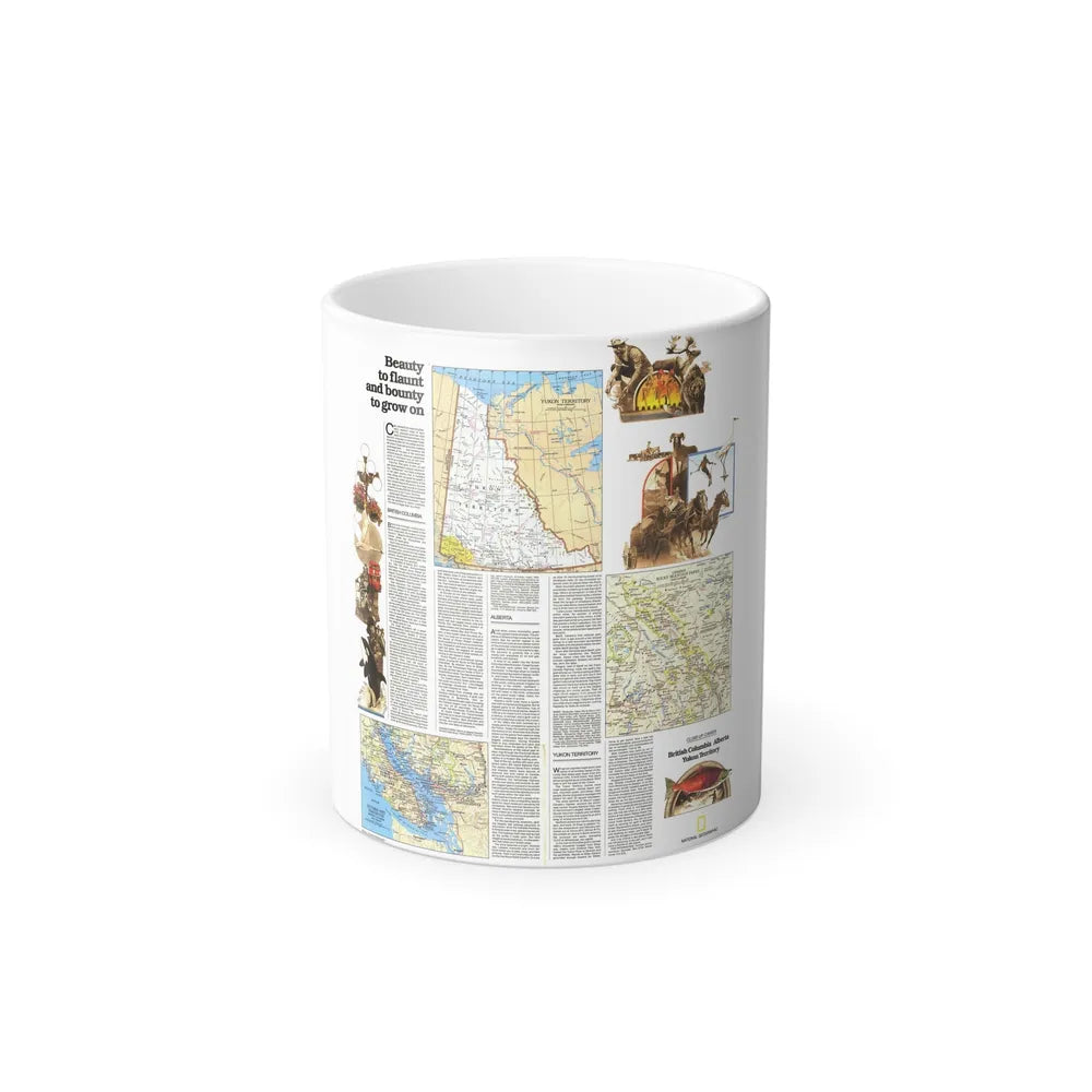 Canada - British Columbia, Alberta & Yukon 2 (1978) (Map) Color Changing Mug 11oz-Go Mug Yourself