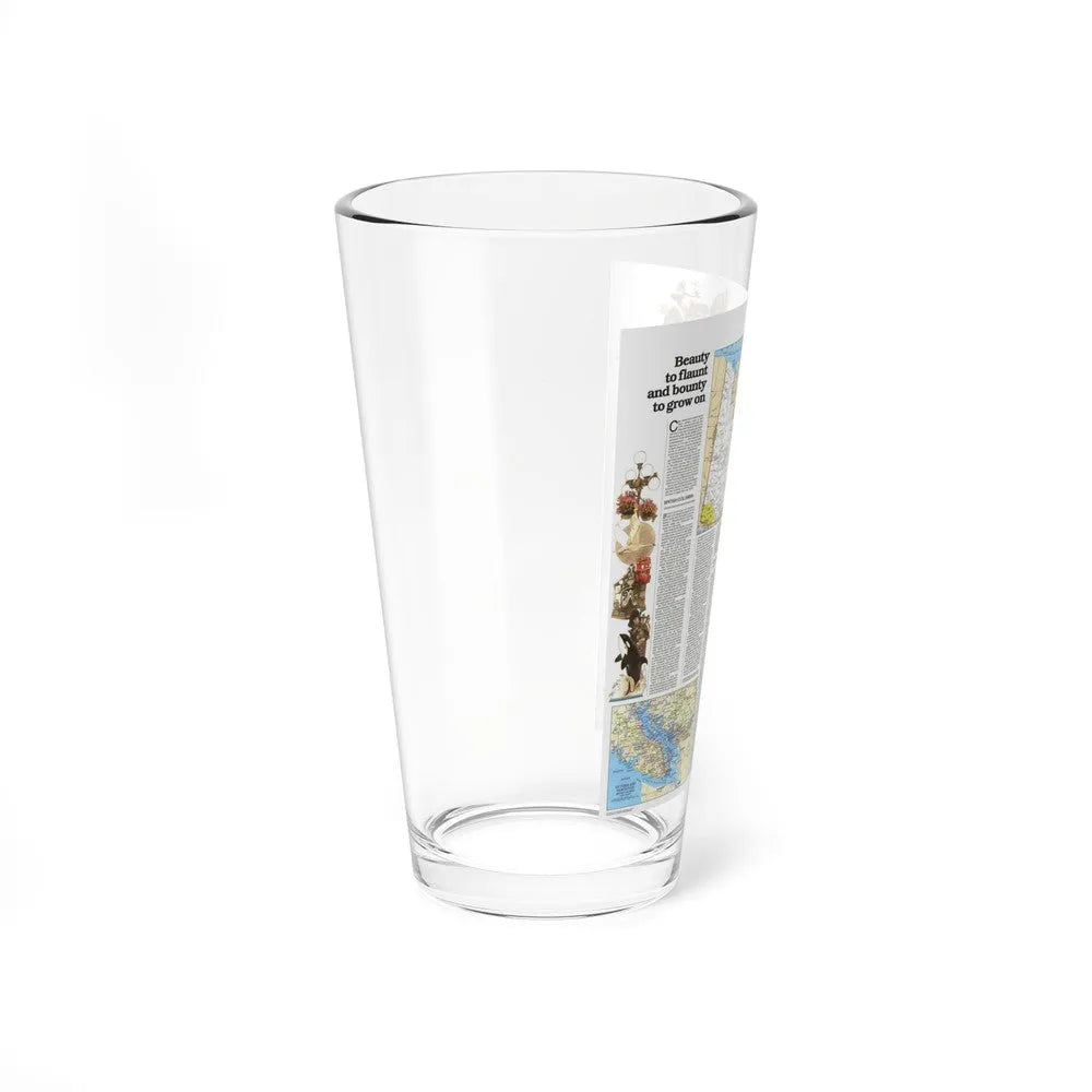 Canada - British Columbia, Alberta & Yukon 2 (1978) (Map) Pint Glass 16oz-Go Mug Yourself