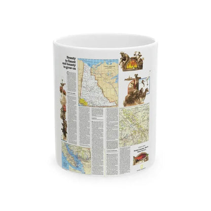 Canada - British Columbia, Alberta & Yukon 2 (1978) (Map) White Coffee Mug 11oz - Go Mug Yourself