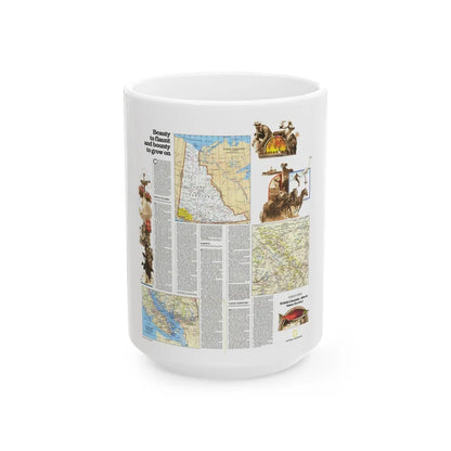 Canada - British Columbia, Alberta & Yukon 2 (1978) (Map) White Coffee Mug-15oz-Go Mug Yourself