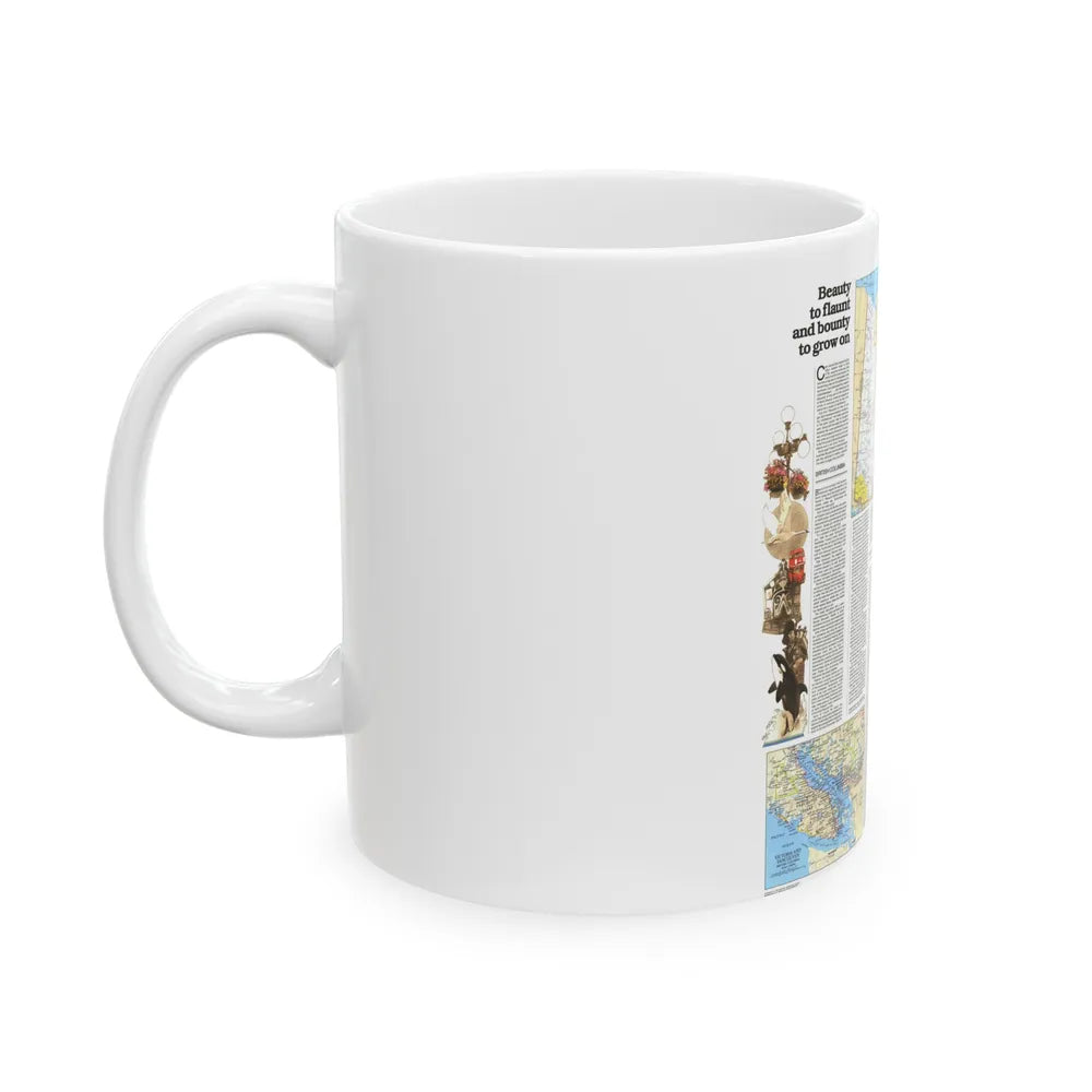 Canada - British Columbia, Alberta & Yukon 2 (1978) (Map) White Coffee Mug-Go Mug Yourself