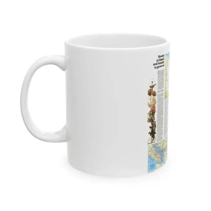 Canada - British Columbia, Alberta & Yukon 2 (1978) (Map) White Coffee Mug - Go Mug Yourself