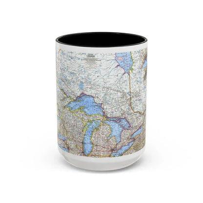 Canada - Central (1963) (Map) Accent Coffee Mug 15oz Black - Go Mug Yourself