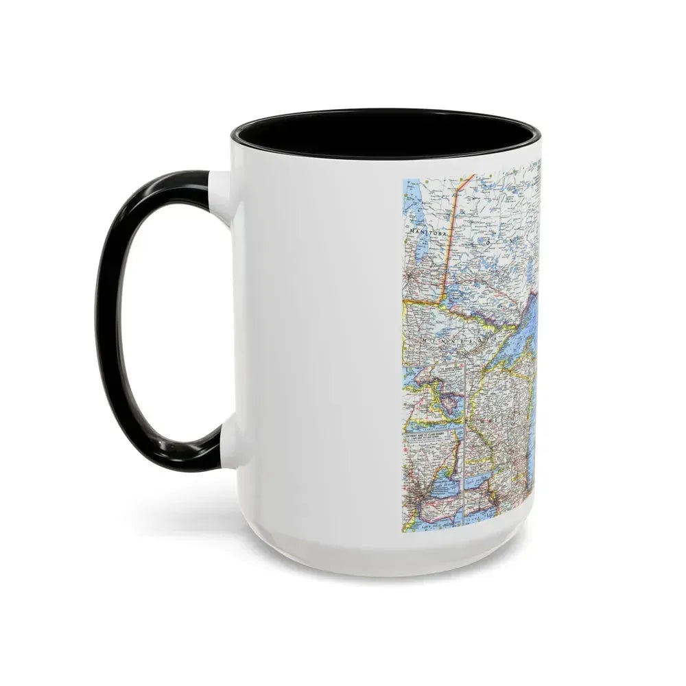 Canada - Central (1963) (Map) Accent Coffee Mug - Go Mug Yourself