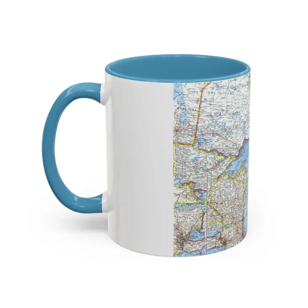 Canada - Central (1963) (Map) Accent Coffee Mug - Go Mug Yourself