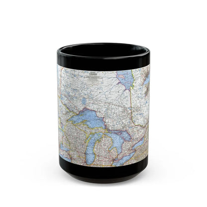 Canada - Central (1963) (Map) Black Coffee Mug-15oz-Go Mug Yourself