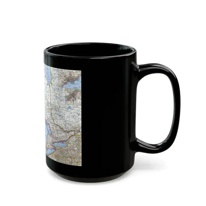 Canada - Central (1963) (Map) Black Coffee Mug - Go Mug Yourself