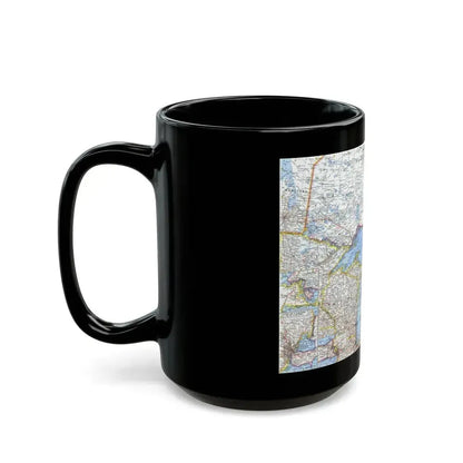 Canada - Central (1963) (Map) Black Coffee Mug - Go Mug Yourself