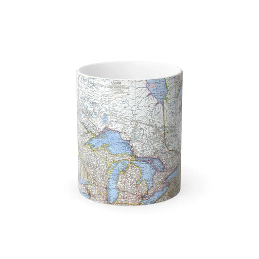 Canada - Central (1963) (Map) Color Changing Mug 11oz Default Title - Go Mug Yourself