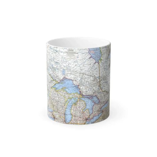 Canada - Central (1963) (Map) Color Changing Mug 11oz Default Title - Go Mug Yourself