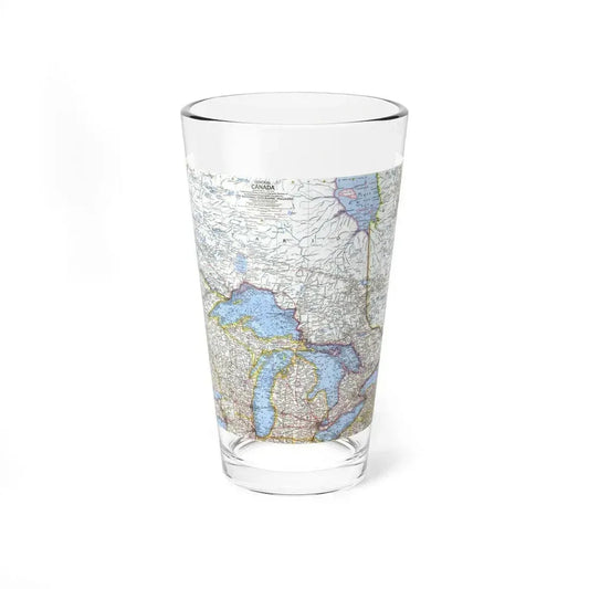 Canada - Central (1963) (Map) Pint Glass 16oz 16oz - Go Mug Yourself
