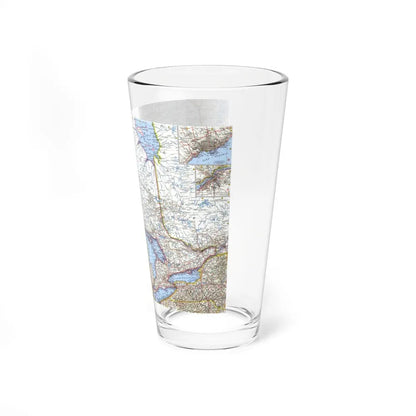 Canada - Central (1963) (Map) Pint Glass 16oz-Go Mug Yourself