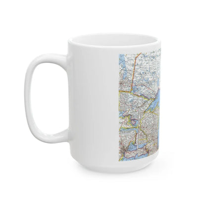 Canada - Central (1963) (Map) White Coffee Mug-Go Mug Yourself