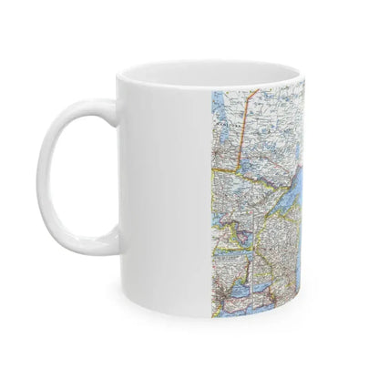 Canada - Central (1963) (Map) White Coffee Mug - Go Mug Yourself