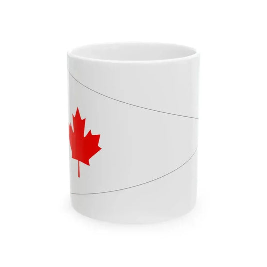 Canada Command Flag bordered (Canada) White Coffee Mug 11oz - Go Mug Yourself