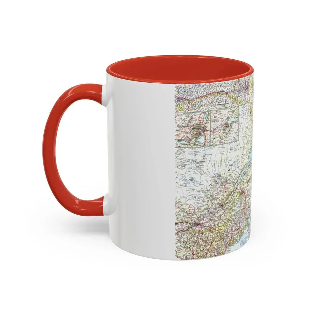 Canada - Eastern (1967) (Map) Accent Coffee Mug - Go Mug Yourself
