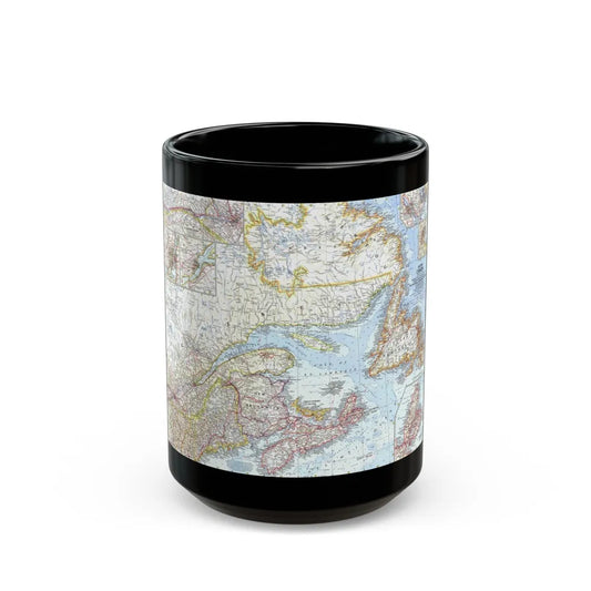 Canada - Eastern (1967) (Map) Black Coffee Mug-15oz-Go Mug Yourself