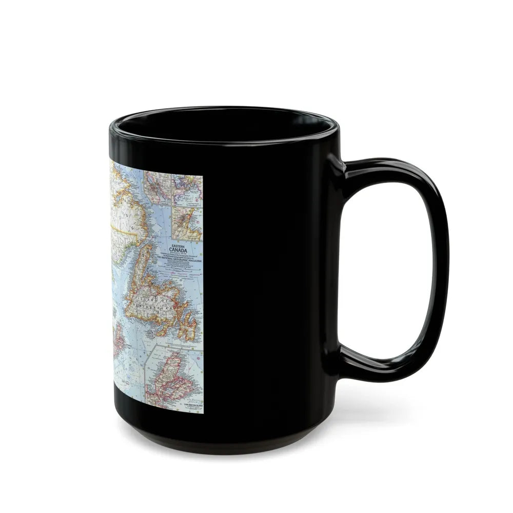 Canada - Eastern (1967) (Map) Black Coffee Mug-Go Mug Yourself