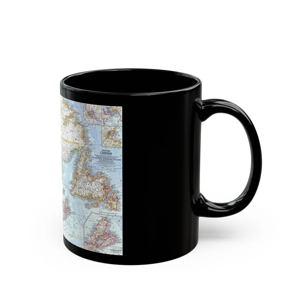 Canada - Eastern (1967) (Map) Black Coffee Mug-Go Mug Yourself