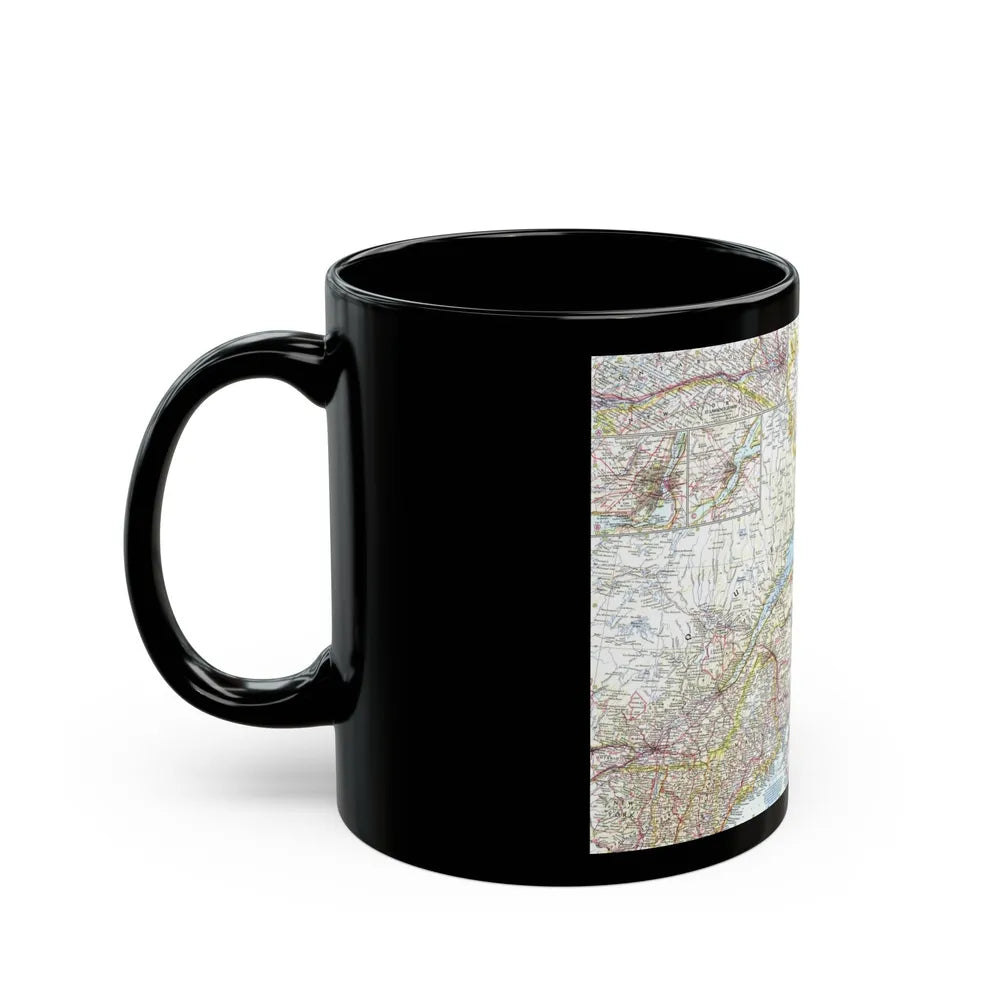 Canada - Eastern (1967) (Map) Black Coffee Mug-Go Mug Yourself