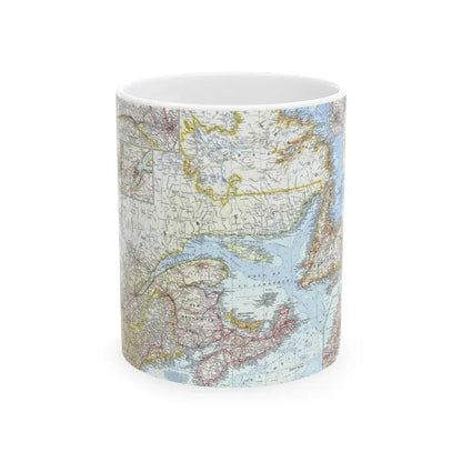 Canada - Eastern (1967) (Map) White Coffee Mug 11oz - Go Mug Yourself