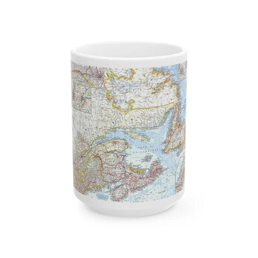 Canada - Eastern (1967) (Map) White Coffee Mug-15oz-Go Mug Yourself