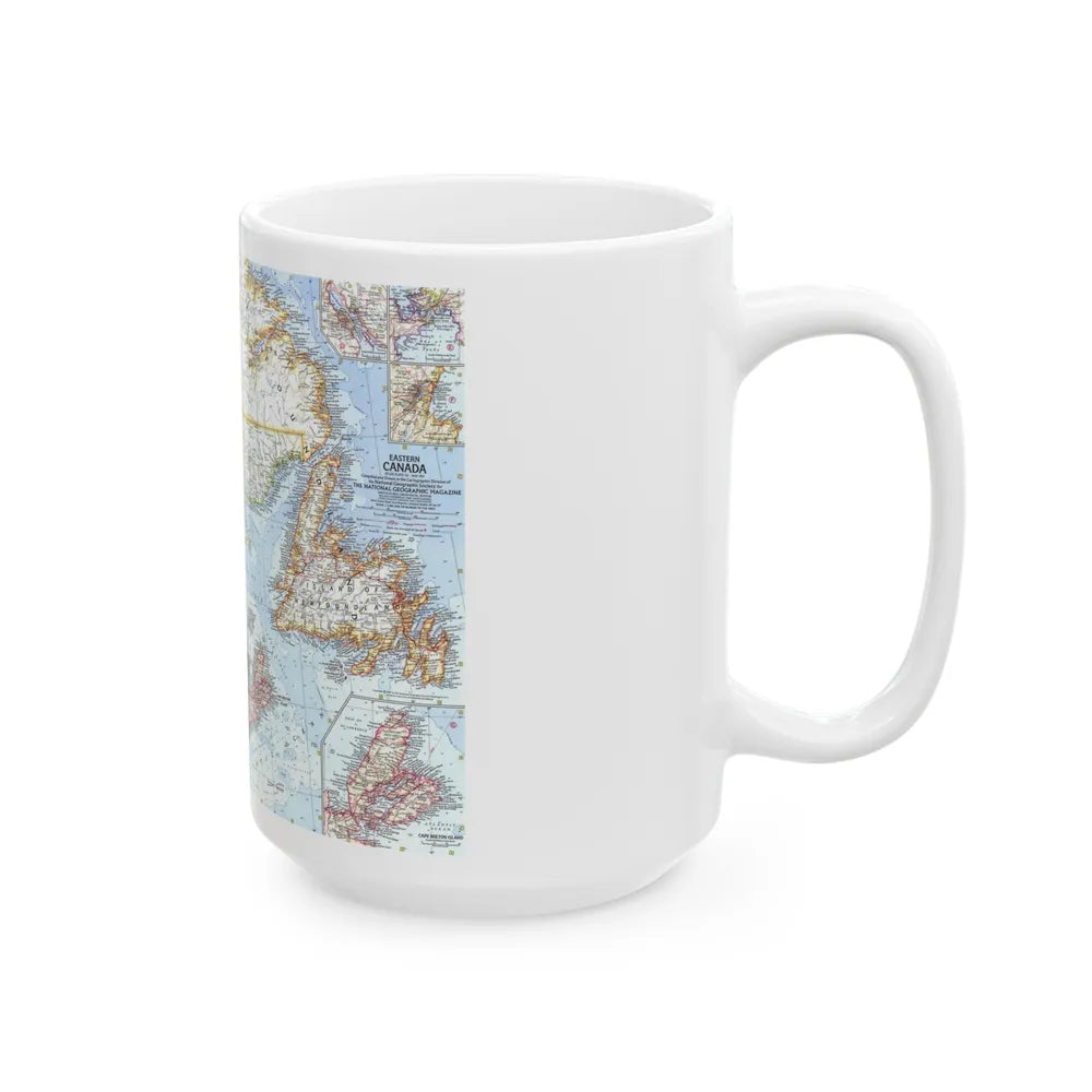 Canada - Eastern (1967) (Map) White Coffee Mug-Go Mug Yourself