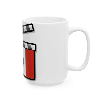 Canada film clapperboard (Canada) White Coffee Mug - Go Mug Yourself